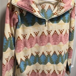 Dudley Stephens Multicolor Cowl Neck Sweater
